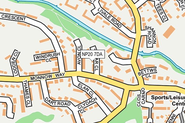 NP20 7DA map - OS OpenMap – Local (Ordnance Survey)