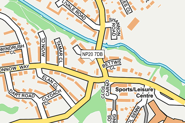 NP20 7DB map - OS OpenMap – Local (Ordnance Survey)