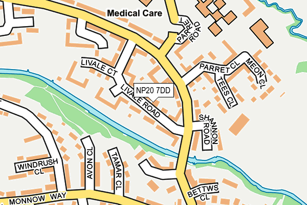 NP20 7DD map - OS OpenMap – Local (Ordnance Survey)