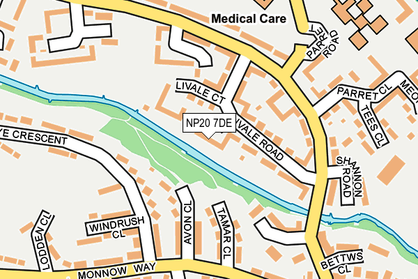 NP20 7DE map - OS OpenMap – Local (Ordnance Survey)