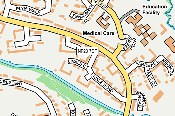 NP20 7DF map - OS OpenMap – Local (Ordnance Survey)