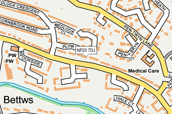 NP20 7DJ map - OS OpenMap – Local (Ordnance Survey)