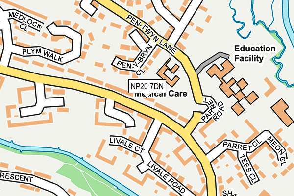 NP20 7DN map - OS OpenMap – Local (Ordnance Survey)