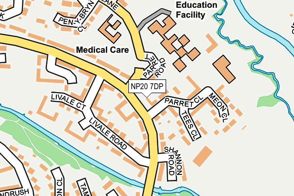 NP20 7DP map - OS OpenMap – Local (Ordnance Survey)