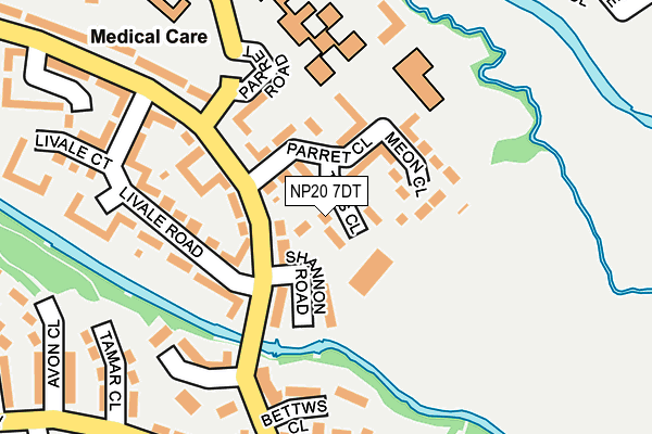 NP20 7DT map - OS OpenMap – Local (Ordnance Survey)