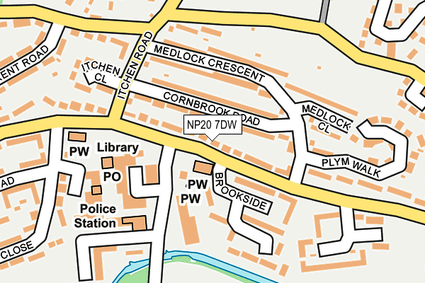 NP20 7DW map - OS OpenMap – Local (Ordnance Survey)