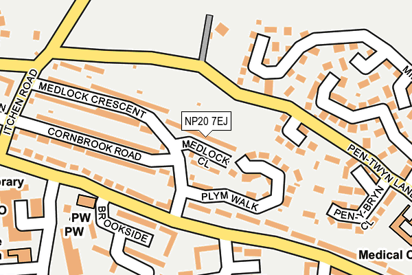 NP20 7EJ map - OS OpenMap – Local (Ordnance Survey)