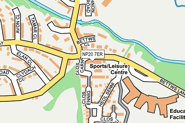 NP20 7ER map - OS OpenMap – Local (Ordnance Survey)