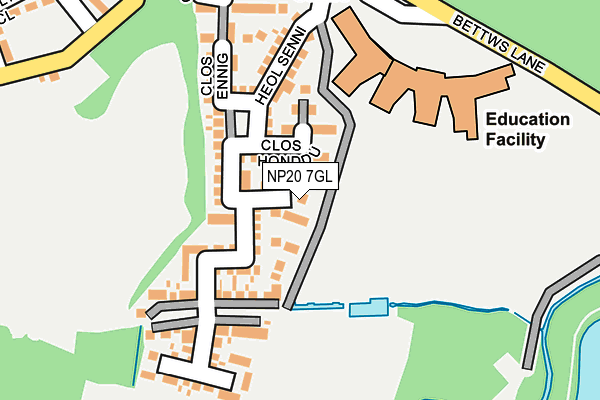 NP20 7GL map - OS OpenMap – Local (Ordnance Survey)