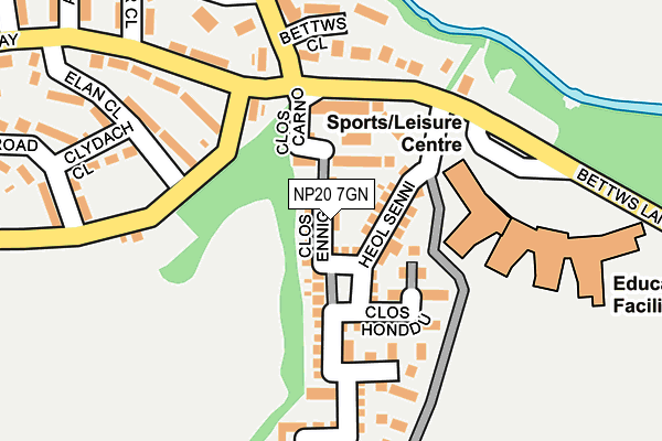 NP20 7GN map - OS OpenMap – Local (Ordnance Survey)