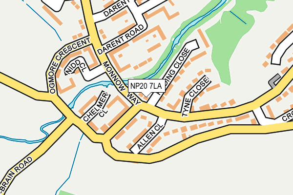 NP20 7LA map - OS OpenMap – Local (Ordnance Survey)