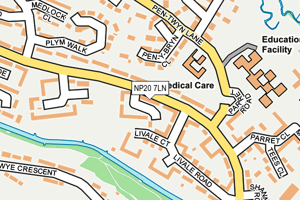 NP20 7LN map - OS OpenMap – Local (Ordnance Survey)