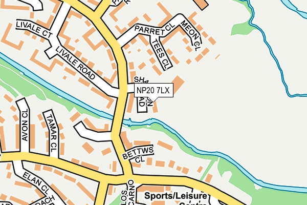 NP20 7LX map - OS OpenMap – Local (Ordnance Survey)