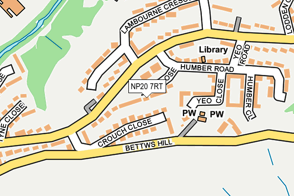NP20 7RT map - OS OpenMap – Local (Ordnance Survey)