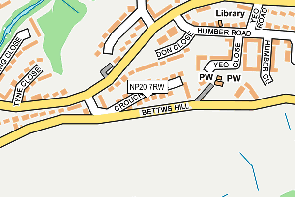 NP20 7RW map - OS OpenMap – Local (Ordnance Survey)