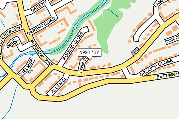 NP20 7RY map - OS OpenMap – Local (Ordnance Survey)