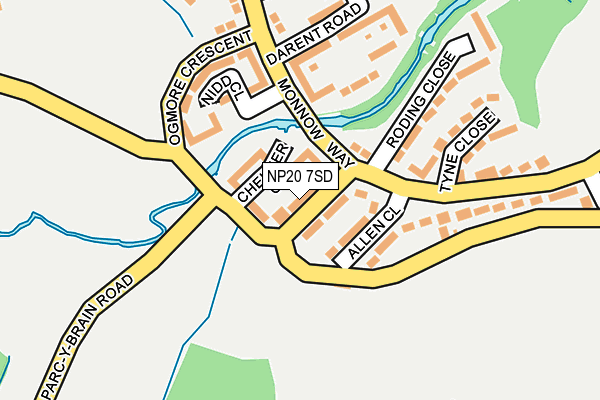 NP20 7SD map - OS OpenMap – Local (Ordnance Survey)