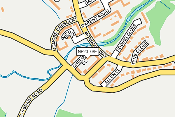 NP20 7SE map - OS OpenMap – Local (Ordnance Survey)