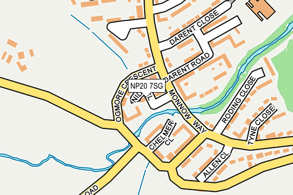 NP20 7SG map - OS OpenMap – Local (Ordnance Survey)