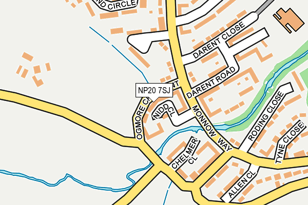 NP20 7SJ map - OS OpenMap – Local (Ordnance Survey)