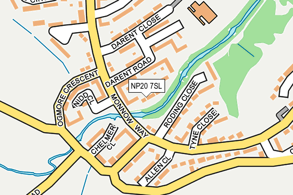 NP20 7SL map - OS OpenMap – Local (Ordnance Survey)