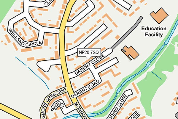 NP20 7SQ map - OS OpenMap – Local (Ordnance Survey)