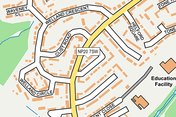 NP20 7SW map - OS OpenMap – Local (Ordnance Survey)