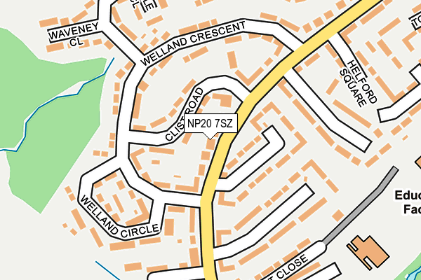 NP20 7SZ map - OS OpenMap – Local (Ordnance Survey)