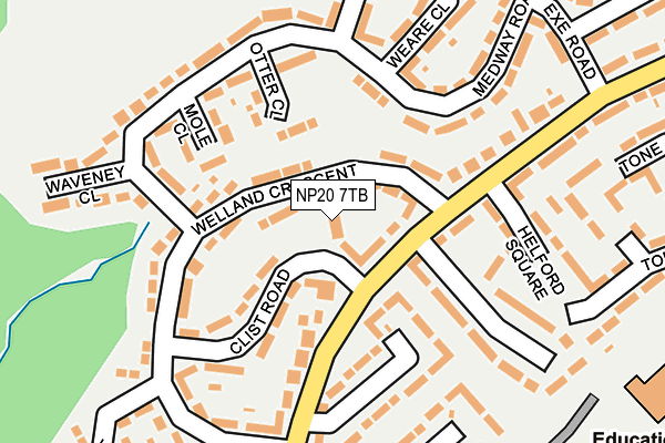 NP20 7TB map - OS OpenMap – Local (Ordnance Survey)