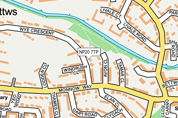 NP20 7TP map - OS OpenMap – Local (Ordnance Survey)