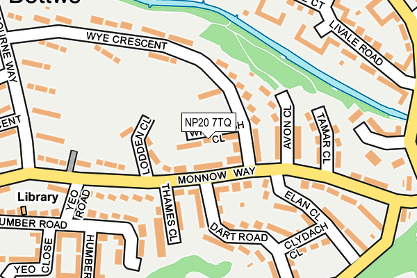 NP20 7TQ map - OS OpenMap – Local (Ordnance Survey)