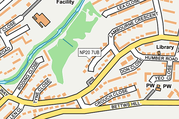 NP20 7UB map - OS OpenMap – Local (Ordnance Survey)