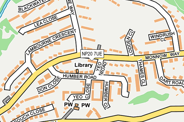 NP20 7UE map - OS OpenMap – Local (Ordnance Survey)
