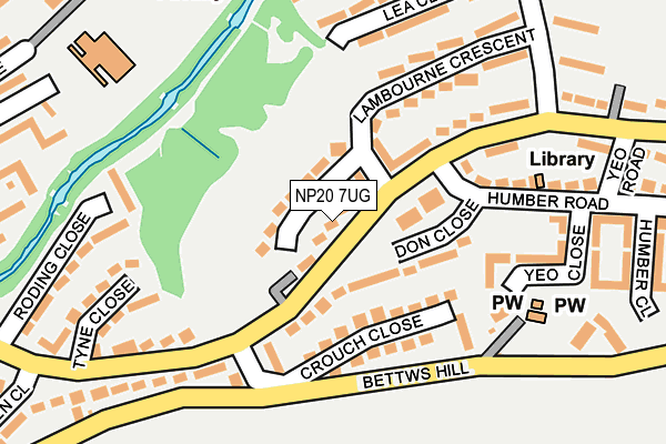 NP20 7UG map - OS OpenMap – Local (Ordnance Survey)