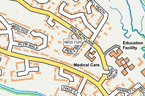 NP20 7UH map - OS OpenMap – Local (Ordnance Survey)