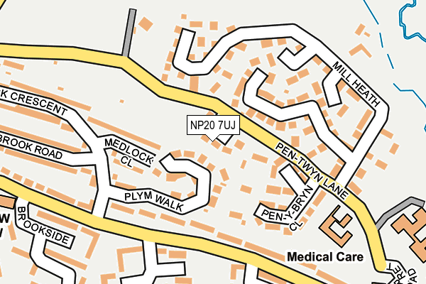 NP20 7UJ map - OS OpenMap – Local (Ordnance Survey)