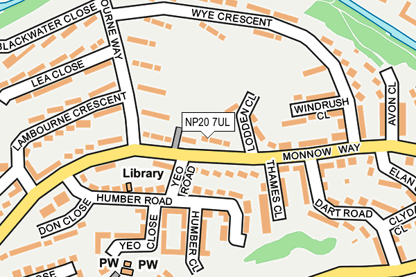 NP20 7UL map - OS OpenMap – Local (Ordnance Survey)