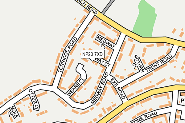 NP20 7XD map - OS OpenMap – Local (Ordnance Survey)