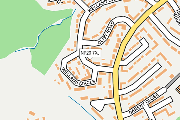 NP20 7XJ map - OS OpenMap – Local (Ordnance Survey)