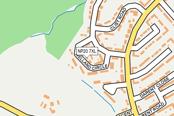 NP20 7XL map - OS OpenMap – Local (Ordnance Survey)