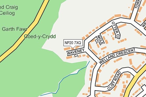 NP20 7XQ map - OS OpenMap – Local (Ordnance Survey)
