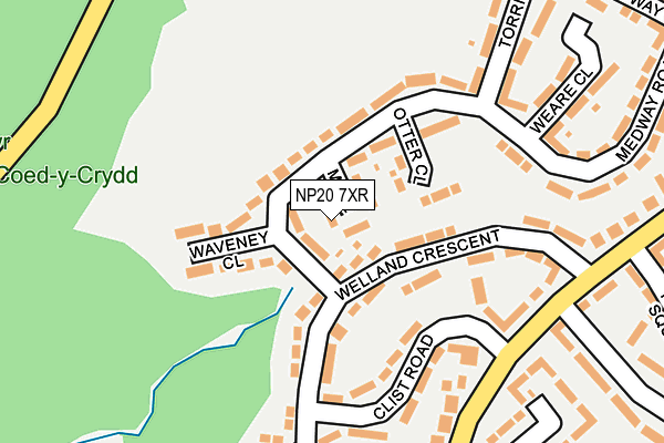 NP20 7XR map - OS OpenMap – Local (Ordnance Survey)