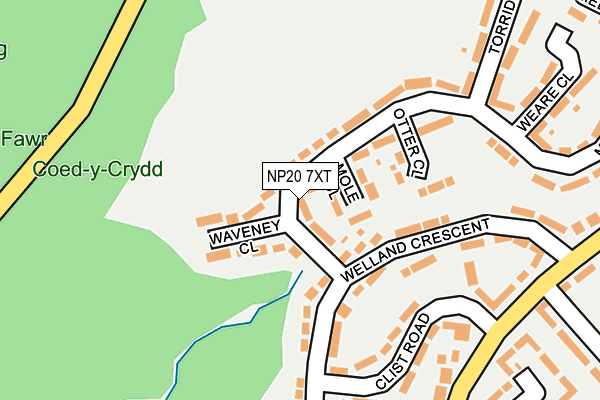 NP20 7XT map - OS OpenMap – Local (Ordnance Survey)