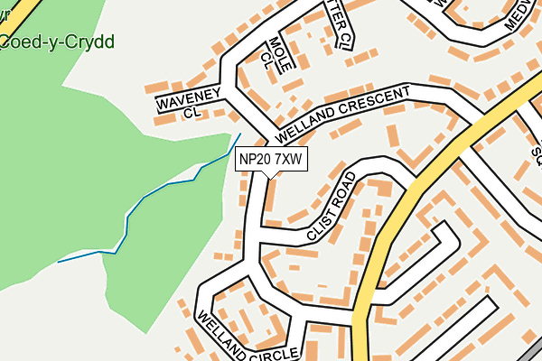 NP20 7XW map - OS OpenMap – Local (Ordnance Survey)