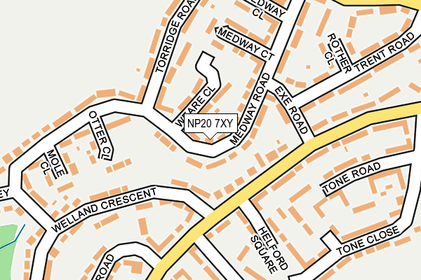NP20 7XY map - OS OpenMap – Local (Ordnance Survey)