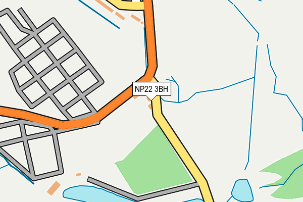 NP22 3BH map - OS OpenMap – Local (Ordnance Survey)