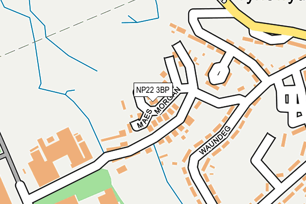 NP22 3BP map - OS OpenMap – Local (Ordnance Survey)