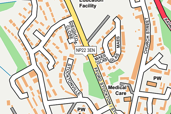 NP22 3EN map - OS OpenMap – Local (Ordnance Survey)