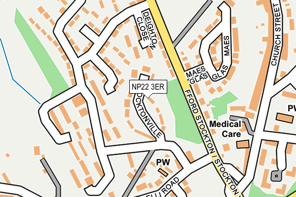 NP22 3ER map - OS OpenMap – Local (Ordnance Survey)