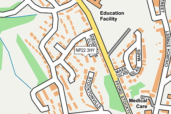 NP22 3HY map - OS OpenMap – Local (Ordnance Survey)